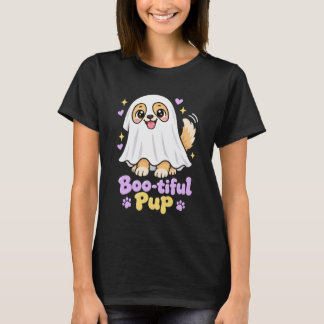 T-shirt Beau Chien Fantôme – Costume d'Halloween Mignon