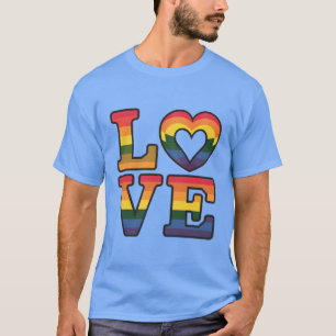 T-shirt Beau classique et Amour élégant LGBTQ Arc-en-ciel