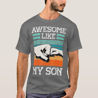 T-shirt BEAU COMME MON FILS Drôle Fête des pères papa plai