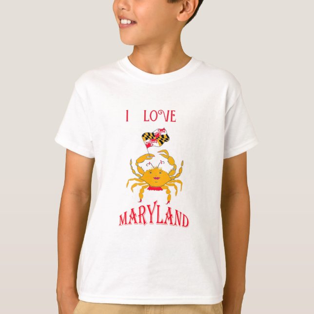 T-shirt Beau crabe dans le Maryland (Devant)