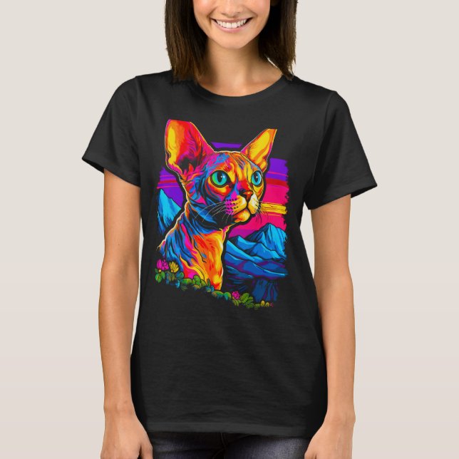 T-shirt Beau Devon Rex Cat (Devant)