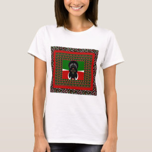 T-shirt Beau drapeau des Coeurs Kenyans