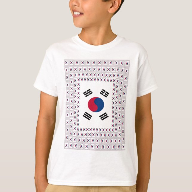 T-shirt Beau Drapeau Diagonal Coréen : Un Art Infini (Devant)