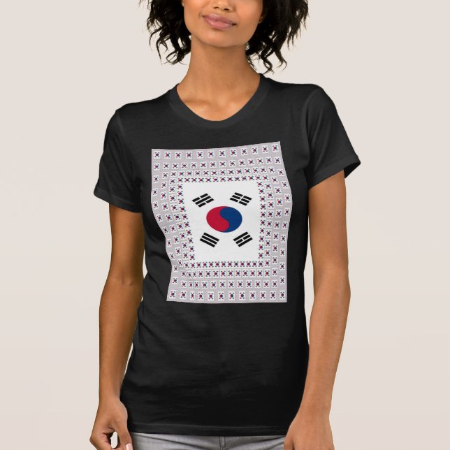 T-shirt Beau Drapeau Diagonal Coréen : Un Art Infini (Devant)