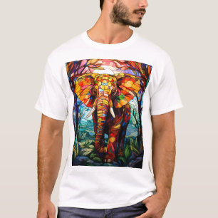 T-shirt Beau éléphant coloré