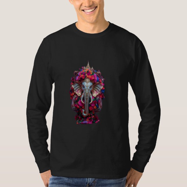 T-shirt Beau éléphant, Ganesh, Ganssis, protection, g (Devant)