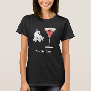 T-shirt Beau Fantôme et Cocktail Effrayant