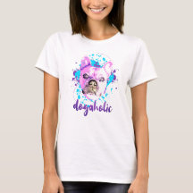 Beau Français Bulldog visage rose bleu Dogaholic