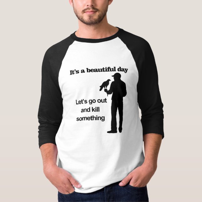 T-shirt Beau jour pour la fauconnerie (Devant)