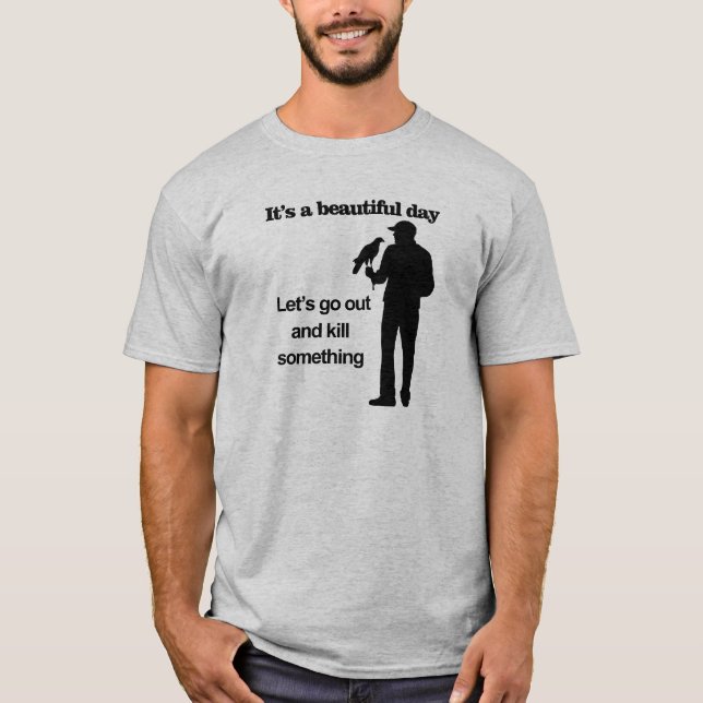 T-shirt Beau jour pour la fauconnerie (Devant)