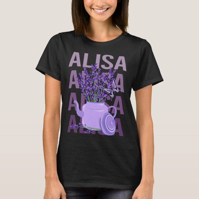 T-shirt Beau Lavande - Alisa Nom (Devant)