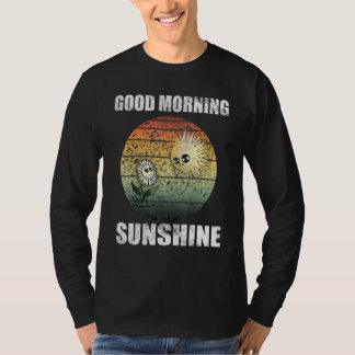 T-shirt Beau Matin Soleil Avec Fleur Cute Et Ret Soleil
