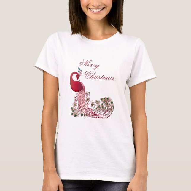 T-shirt Beau Noël Peacock (Devant)