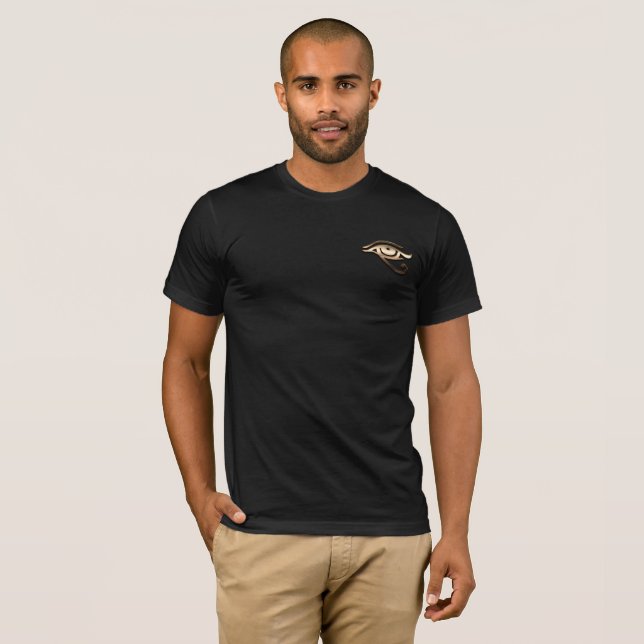 T-shirt Beau oeil d'or de horus symbole (Devant entier)