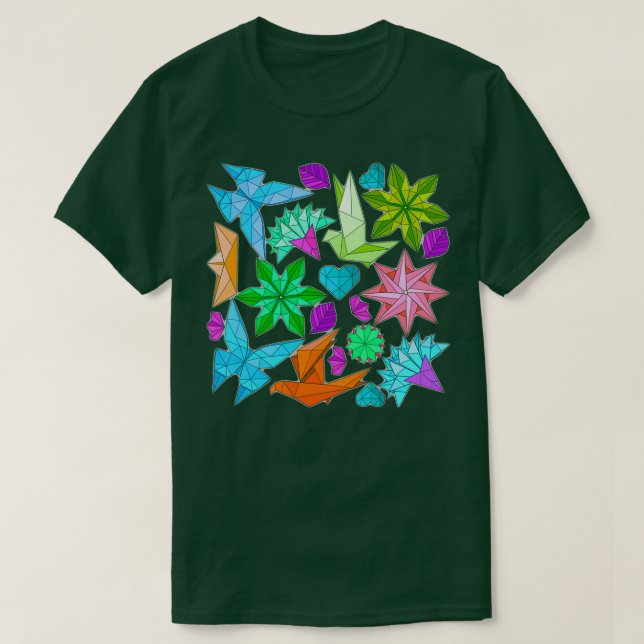 T-shirt Beau origami (Design devant)