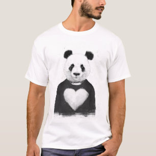 T-shirt Beau panda