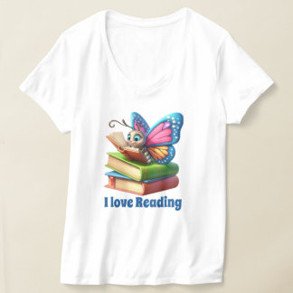 T-shirt Beau papillon des amateurs de lecture