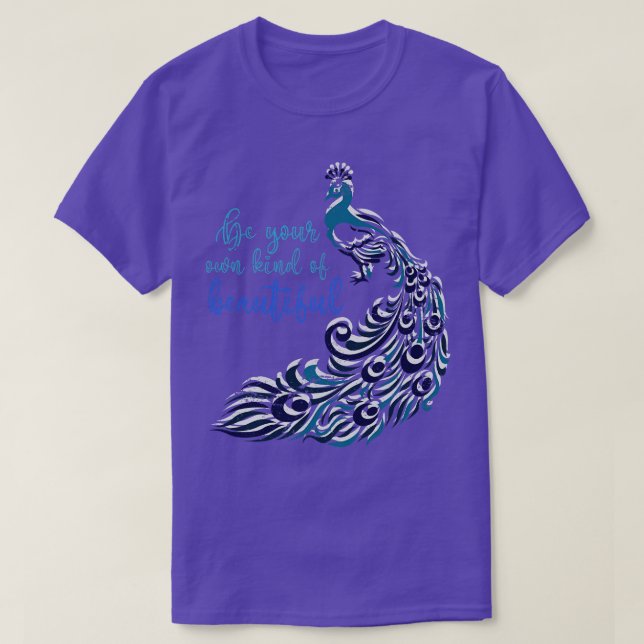 T-shirt Beau Peacock Oiseau animal Peacock (Design devant)