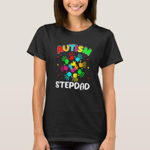 T-shirt Beau-père autiste Puzzle Soutien Famille Sensibili