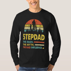 T-shirt Beau-père L'homme La Légende La Mauvaise Influence