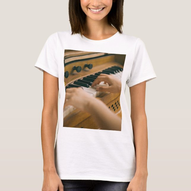 T-shirt Beau piano (Devant)