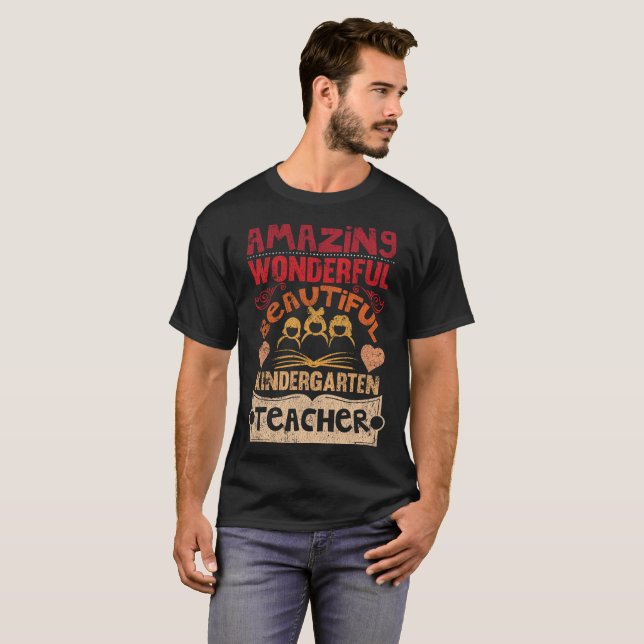 T-shirt Beau professeur plus aimable merveilleux (Devant entier)