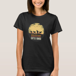 T-shirt Beau Ranch à Bétail pour Homme et Femme
