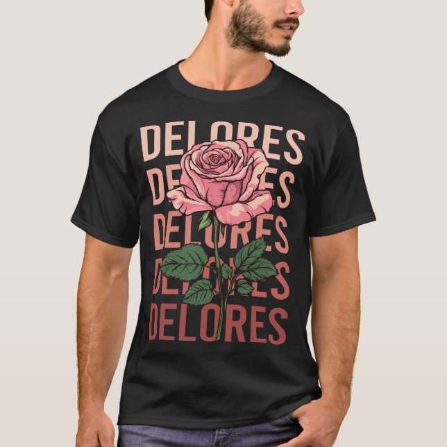 T-shirt Beau Rose - Nom Delores (Devant)
