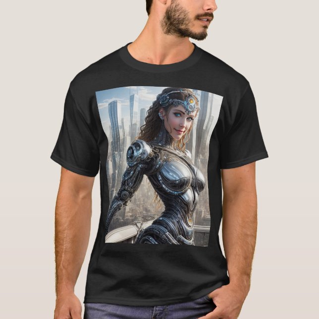 T-shirt Beau SilverCyborg (Devant)