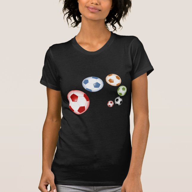 T-shirt Beau soccer(football) ensemble de balles (Devant)
