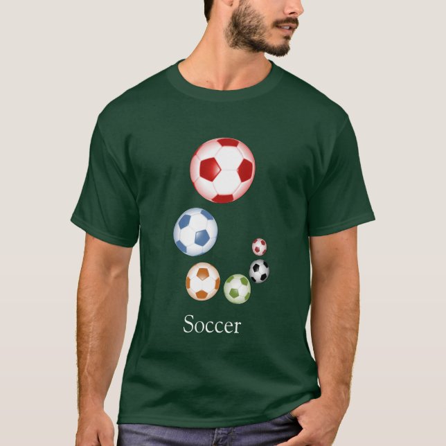 T-shirt Beau soccer(football) ensemble de balles (Devant)