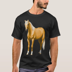 T-shirt Beau Stallion Cheval Palomino Quarter