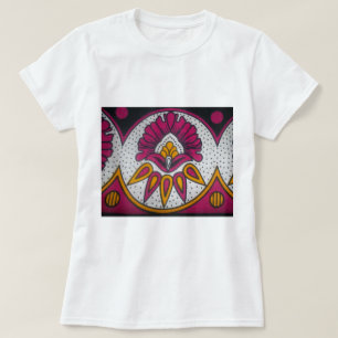 T-shirt Beau tissu africain coloré Motif Art Imprimer