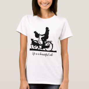 T-shirt Beau vélo de citation de tour de la vie avec les