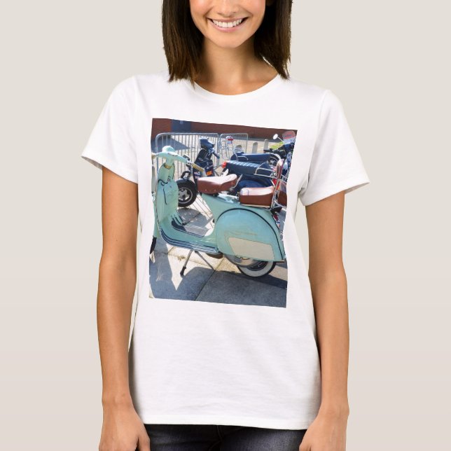 T-shirt Beau vieux scooter (Devant)