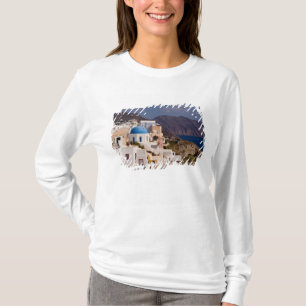 T-shirt Beau village d'Oia avec des bâtiments blancs