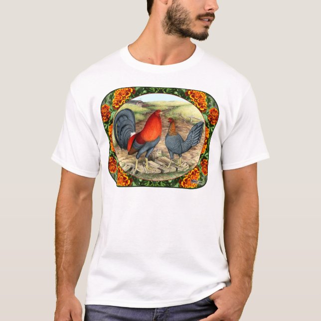 T-shirt Beau Volailles de Combat (Devant)