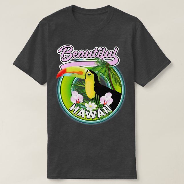 T-shirt beau voyage à hawaii (Design devant)
