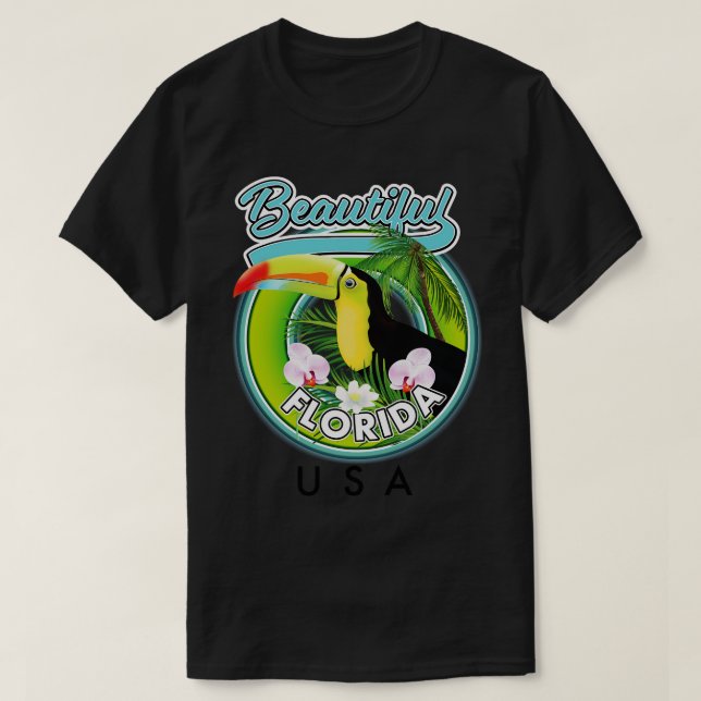 T-shirt Beau voyage en Floride (Design devant)