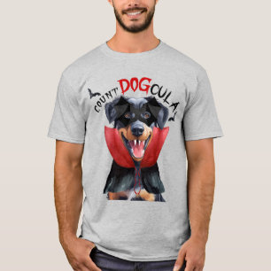T-shirt Beauceron Vampire Chien drôle Halloween