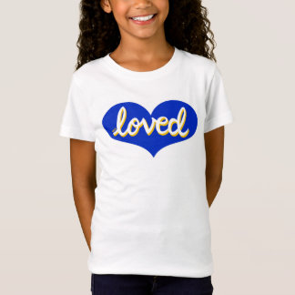 T-Shirt BEAUCOUP AIMÉ - coeur d'amour bleu