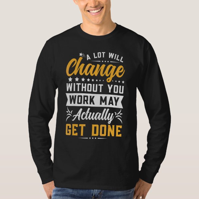 T-shirt Beaucoup Changeront Les Adieu En Train De S'Éloign (Devant)