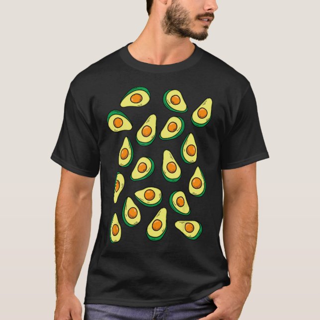 T-shirt Beaucoup D'Avocados Cool Gastronomes De Fruits Ver (Devant)