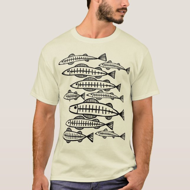 T-shirt Beaucoup de poissons (Devant)