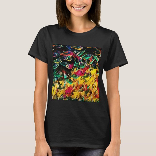 T-shirt Beaucoup de poissons (Devant)