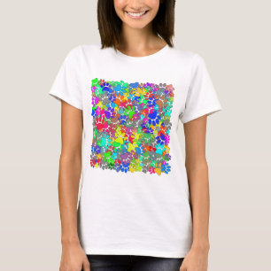 T-shirt Beaucoup D'Empreintes de pattes De Chiens Partout