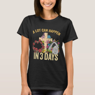T-shirt Beaucoup Peut Se Passer En 3 Jours Floral Retro Vi