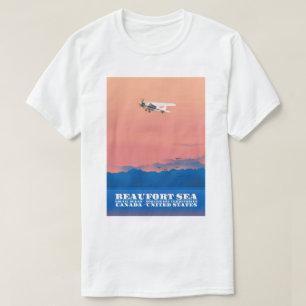 T-shirt Beaufort Sea Canada affiche de voyage aux États-Un