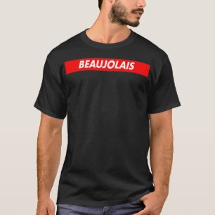 T-shirt Beaujolais Red Bo Logo A1 Funny