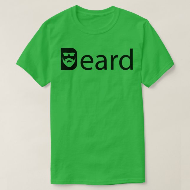 T-shirt Beauté ayant une barbe 1 (Design devant)